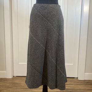 Vintage wool blend maxi skirt